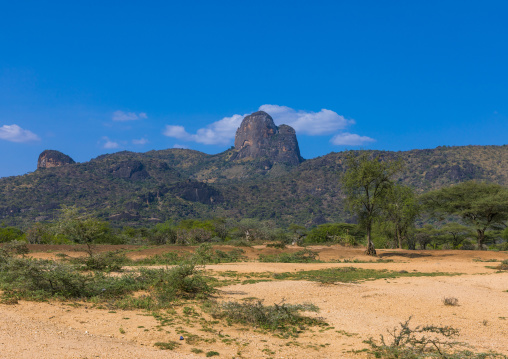 Arid mountainous landscape, Boya Mountains, Imatong, South Sudan