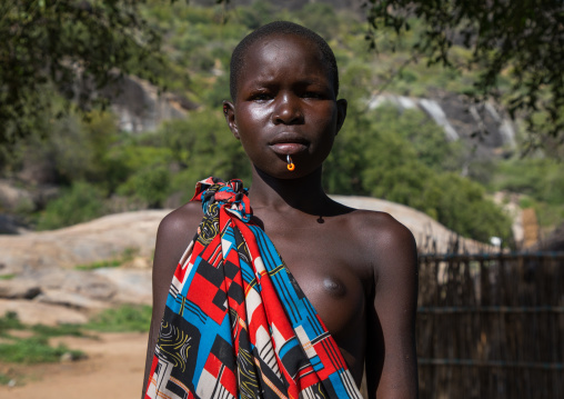 Portrait of a Larim tribe woman, Boya Mountains, Imatong, South Sudan