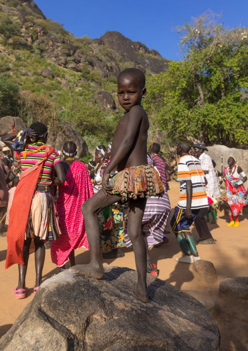Larim tribe women dancing during a wedding celebration, Boya Mountains, Imatong, South Sudan