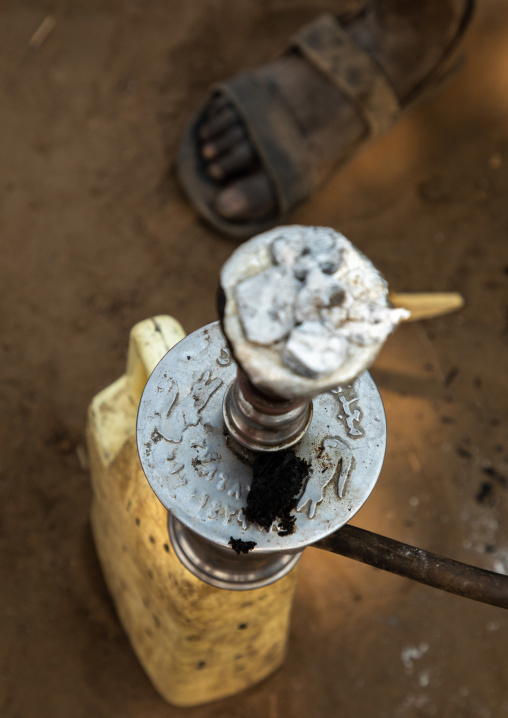 Mundari tribe shisha, Central Equatoria, Terekeka, South Sudan