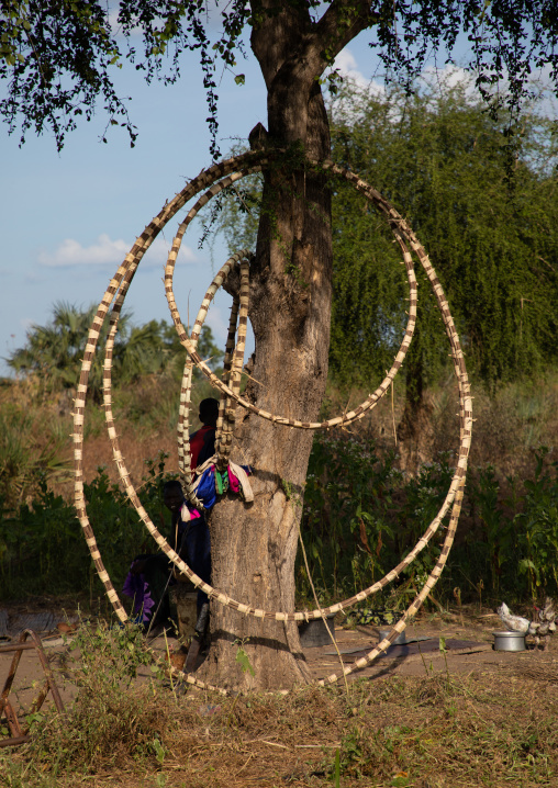 Stuff used to build the huts, Central Equatoria, Terekeka, South Sudan
