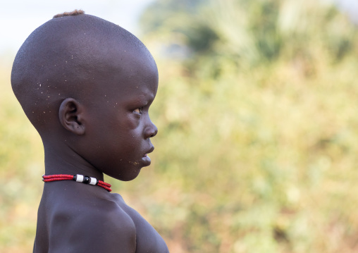 Portrait of a Mundari tribe boy, Central Equatoria, Terekeka, South Sudan
