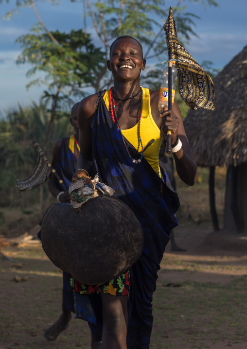 Mundari tribe women celebrating a wedding, Central Equatoria, Terekeka, South Sudan