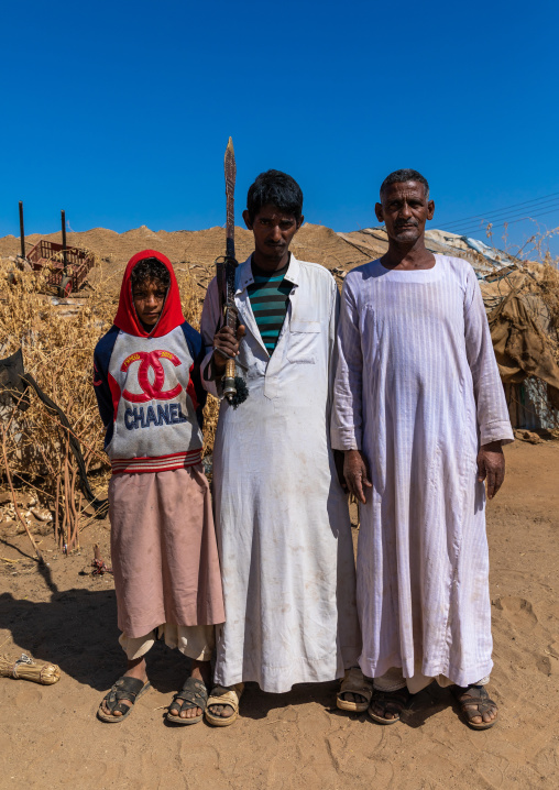 Portrait of Rashaida tribe men, Kassala State, Kassala, Sudan