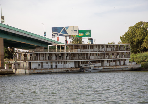 Old paddle steamer on the Nile, Khartoum State, Khartoum, Sudan