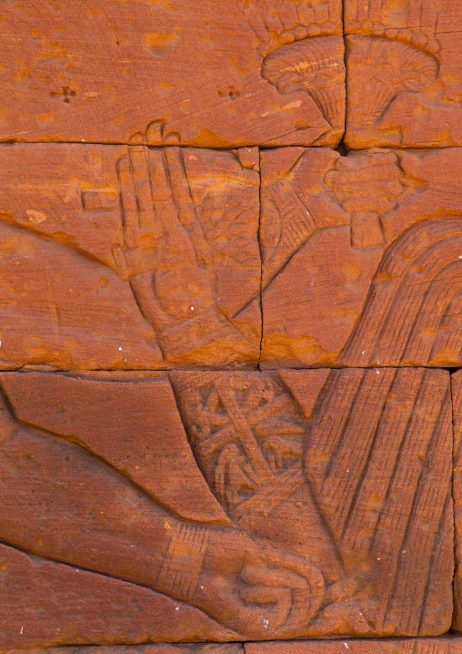 Lion temple of Apedemak relief, Nubia, Naqa, Sudan