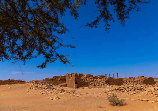 Central terrace in the great enclosure in Musawwarat es-sufra meroitic temple complex, Nubia, Musawwarat es-Sufra, Sudan
