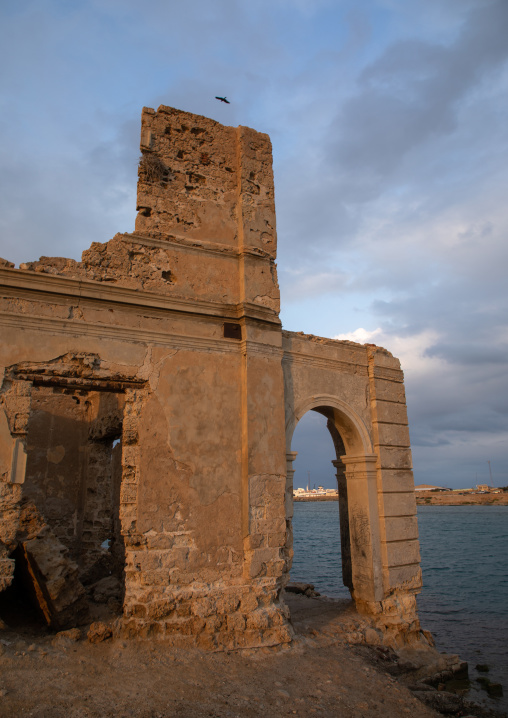 Ruined ottoman coral buildings, Red Sea State, Suakin, Sudan