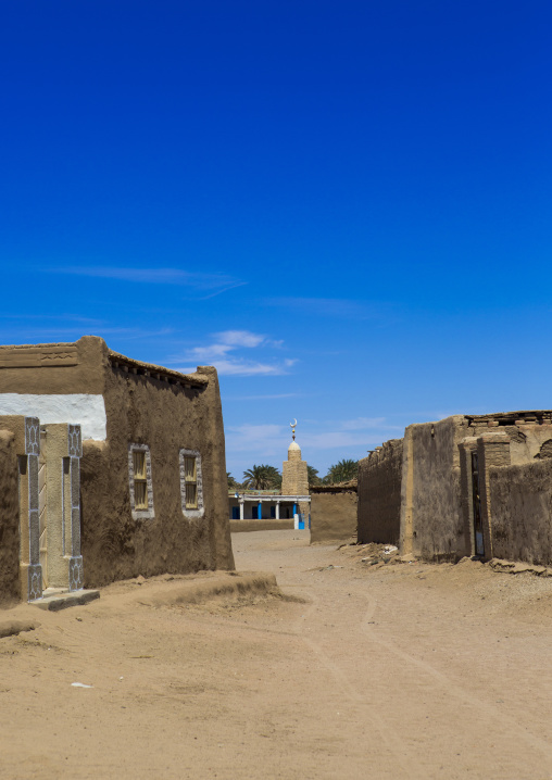 Sudan, Northern Province, Gunfal, mosque in a little village