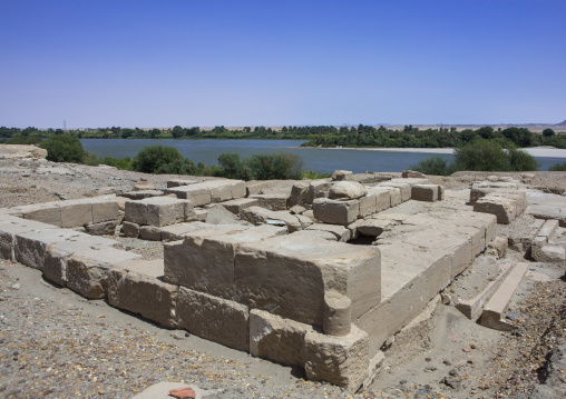 Sudan, Nubia, Sai island, old temple ruins