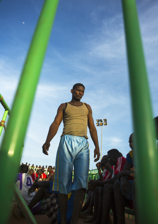 Sudan, Khartoum State, Khartoum, nuba wrestler