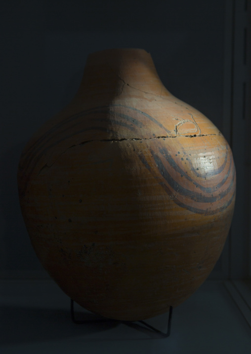 Sudan, Northern Province, Kerma, old pottery in kerma museum