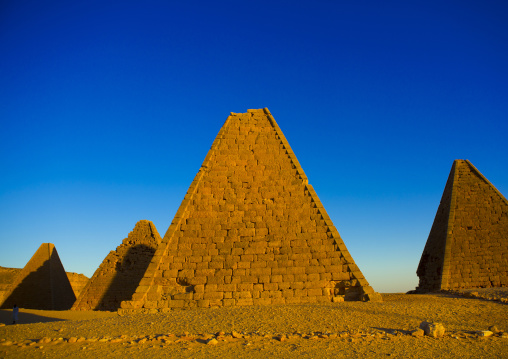 Sudan, Northern Province, Karima, the pyramids at jebel barkal, used by napatan kings