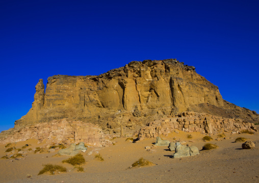 Sudan, Northern Province, Karima, temple of amun in the holy mountain of jebel barkal