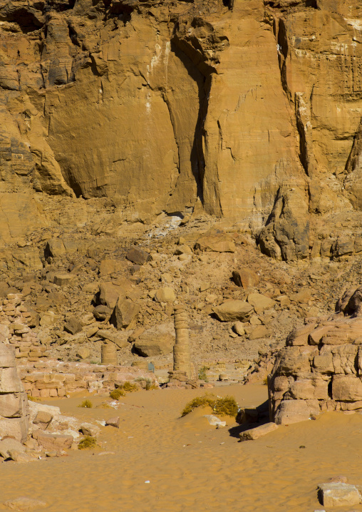 Sudan, Northern Province, Karima, temple of amun in the holy mountain of jebel barkal