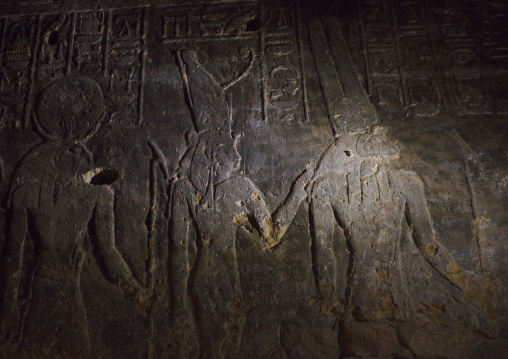 Sudan, Northern Province, Karima, mammisi chapel of the temple of amun at the foot of jebel barkal