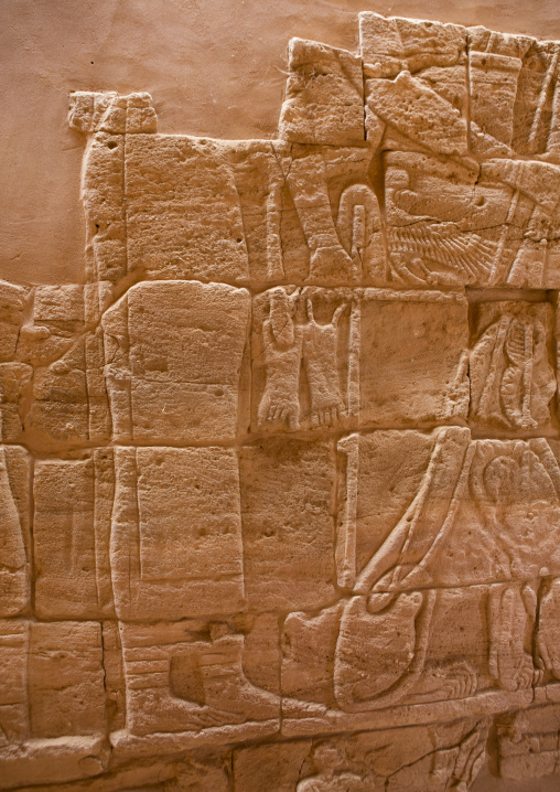 Sudan, Nubia, Naga, interior of the lion temple in musawwarat es-sufra