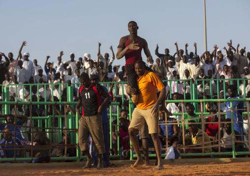 Sudan, Khartoum State, Khartoum, nuba wrestlers