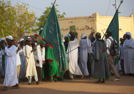 Sudan, Khartoum State, Khartoum, sufi whirling dervishes at omdurman sheikh hamad el nil tomb