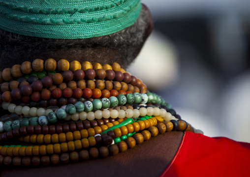 Sudan, Khartoum State, Khartoum, sufi whirling dervish beads at omdurman sheikh hamad el nil tomb