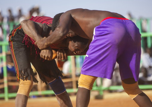 Sudan, Khartoum State, Khartoum, nuba wrestlers