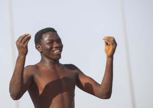 Sudan, Khartoum State, Khartoum, nuba wrestler