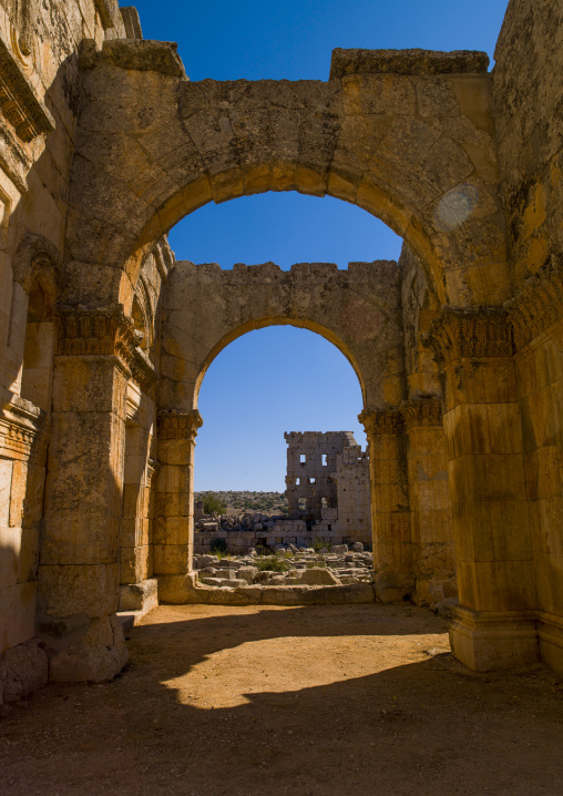 Arches Of Qalaat Samaan In The Church Of Saint Simeon, Mount Simeon, Aleppo Governate, Syria