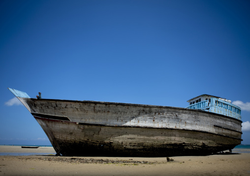 Dhow on nungwi beach zanzibar, Tanzania