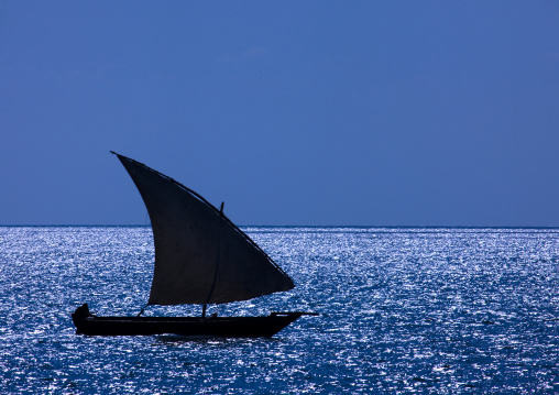 Dhow on nungwi beach zanzibar, Tanzania