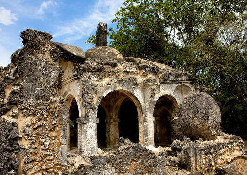 Old msikiti mosque in kilwa kisiwani, Tanzania