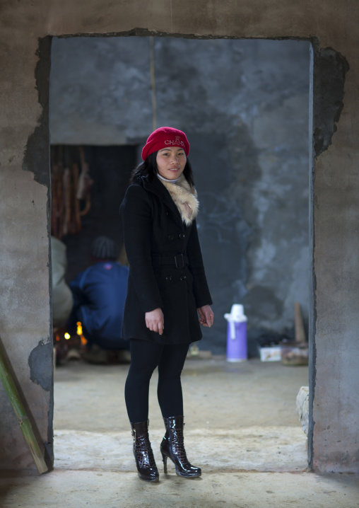 Giay woman dressed in a western way, Sapa, Vietnam