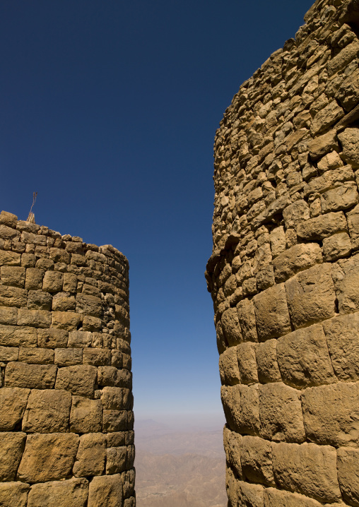 View From The Ramparts Of The Citadel In Kholan, Yemen