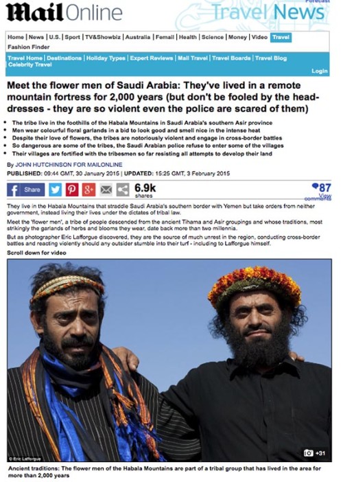 Daily Mail - Flower men