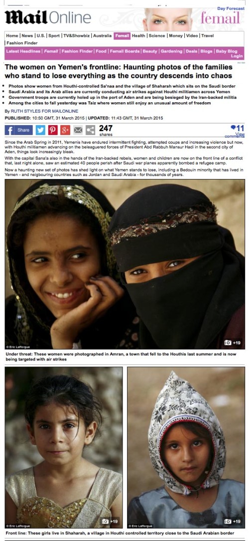 Daily Mail - Yemeni women