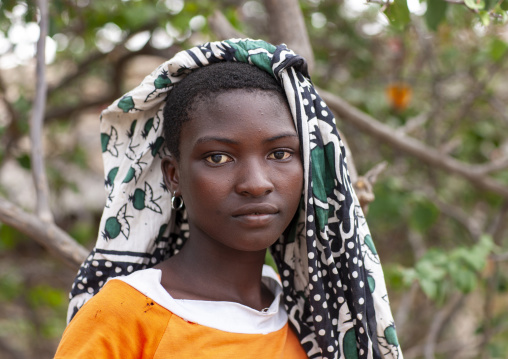 Swahili young woman portrait, Pwani province, Bagamoyo, Tanzania