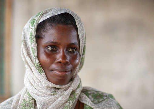 Swahili woman portrait, Pwani province, Bagamoyo, Tanzania