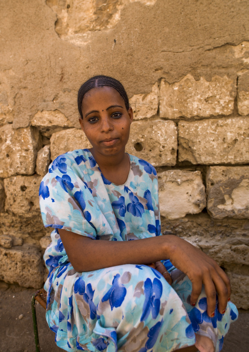 Portrait of ae eritrean woman, Northern red sea, Massawa, Eritrea