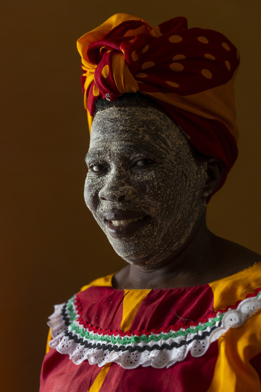 Woman with muciro face mask, Ilha de Mocambique, Nampula province, Mozambique