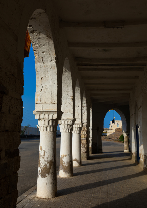 Arcades of an ottoman architecture building, Northern Red Sea, Massawa, Eritrea