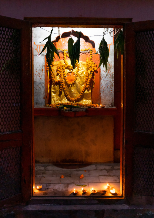 Hanuman representation in a temple, Rajasthan, Jaipur, India