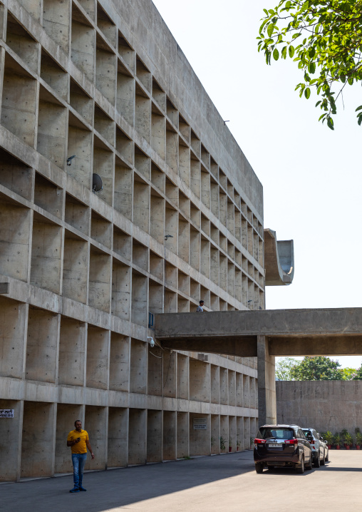 The Legislative Assembly building by Le Corbusier, Punjab State, Chandigarh, India