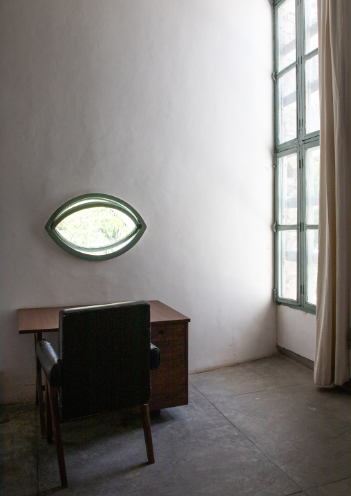 House type 4-J bedroom in Pierre Jeanneret museum, Punjab State, Chandigarh, India