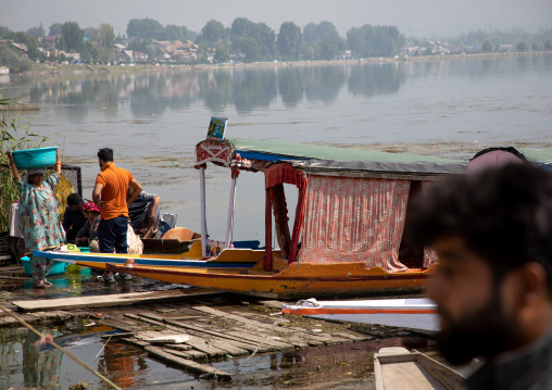Fishermen in Dal Lake, Jammu and Kashmir, Srinagar, India