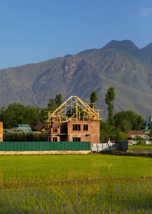 House construction, Jammu and Kashmir, Ganderbal, India