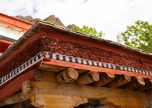 Hemis monastery roof detail, Ladakh, Hemis, India