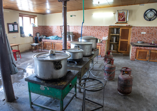 Tibetan SOS children village kitchen, Ladakh, Leh, India