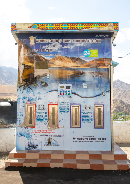 Water vending machine aka Water ATM, Ladakh, Leh, India