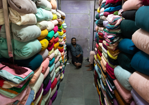 Shop selling clothes in old Delhi, Delhi, New Delhi, India