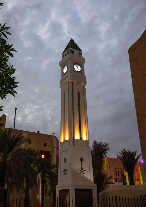 Clock tower, Riyadh Province, Riyadh, Saudi Arabia