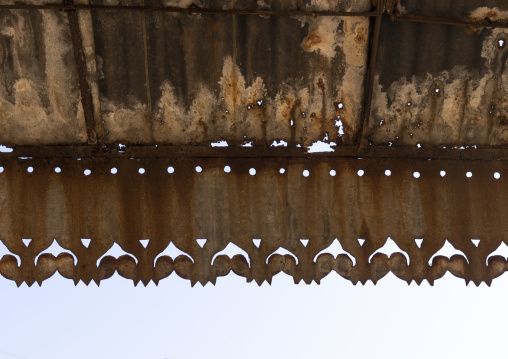 Detail of the roof of an old lebanese house, Beirut Governorate, Beirut, Lebanon